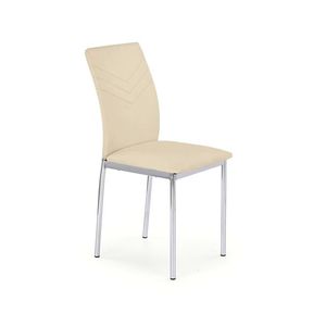 HALMAR K137 jedálenská stolička béžová / chróm vyobraziť