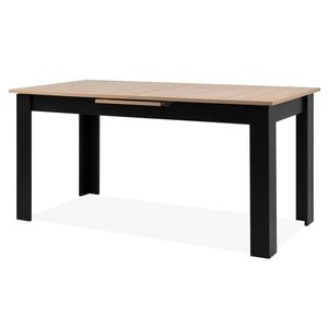 Sconto Jedálenský stôl BAUCIS 90A dub artisan/čierna, šírka 160 cm vyobraziť