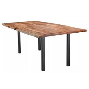 Sconto Jedálenský stôl GURU FOREST akácia/čierna, 110x70 cm vyobraziť