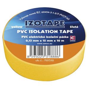 Páska izolačná PVC 15/10m žltá EMOS vyobraziť