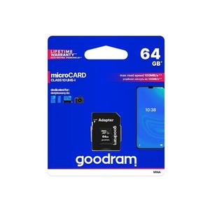 Karta pamäťová GOODRAM micro SD 64 GB s adaptérom vyobraziť