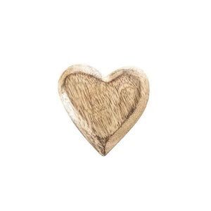 Dekorácia z mangového dreva ORION Srdce 7cm vyobraziť