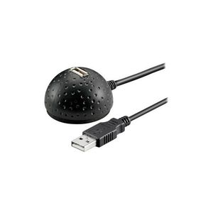 Kabel USB 2.0 GOOBAY prodlužovací s podstavcem na stůl, černý vyobraziť