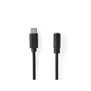 Kábel USB-C - zástrčka 3, 5mm NEDIS CCGB65960BK10 vyobraziť