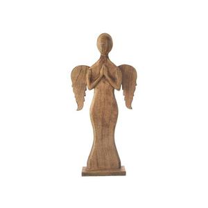 Anjel z mangového dreva vyobraziť