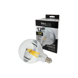 Žiarovka LED E27 12W biela prírodná TRIXLINE Decor Mirror G125 Silver vyobraziť