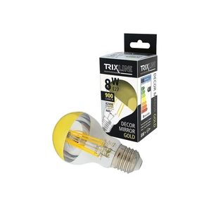 Žiarovka LED E27 8W biela prírodná TRIXLINE Decor Mirror A60 Gold vyobraziť
