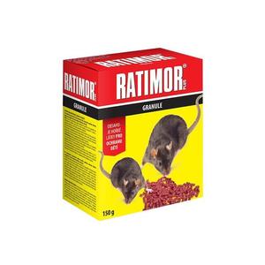 Nástraha proti myšiam, krysám a potkanom RATIMOR Plus 150g granule/krabička vyobraziť