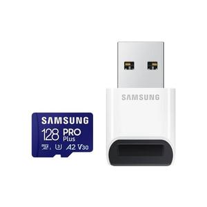 Karta pamäťová SAMSUNG PRO Plus micro SDXC 128 GB U3 A2 V30 s čítačkou vyobraziť