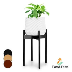 Fox & Fern Zeist, stojan na rastliny, 2 výšky, kombinovateľný, zásuvný dizajn, prírodný vyobraziť