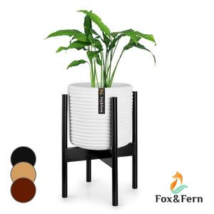 Fox & Fern Zeist, stojan na rastliny, 2 výšky, kombinovateľný, zásuvný dizajn, prírodný vyobraziť