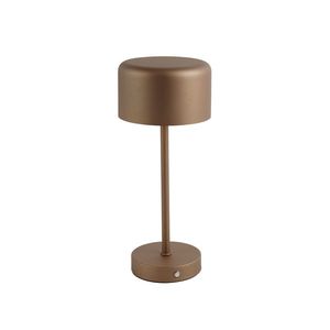 Moderne tafellamp bruin oplaadbaar - Poppie vyobraziť