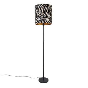 Stojacia lampa čierny odtieň zebra design 40 cm nastaviteľný - Parte vyobraziť