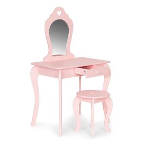 Dětský dřevěný toaletní stolek EcoToys růžový vyobraziť