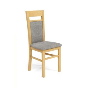Jedálenská stolička Genrad dub medový/sivá vyobraziť