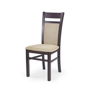 Jedálenská stolička Genrad tmavý orech/béžová vyobraziť