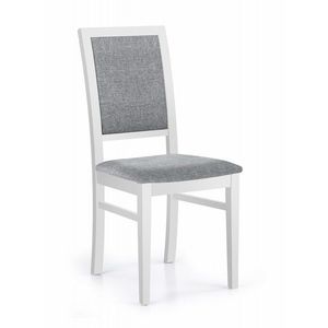 Jedálenská stolička Kely biela/sivá vyobraziť