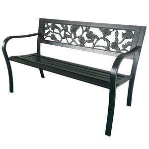 Zahradní lavička DESSIE 125 cm černá vyobraziť