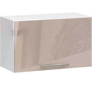Závěsná kuchyňská skříňka Olivie W 60 cm bílá/cappuccino vyobraziť