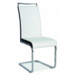 Signal Jedálenská stolička H-441| ekokoža Farba: biela/čierna vyobraziť