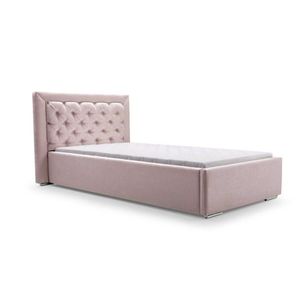 ArtIdz Čalúnená jednolôžková posteľ DANIELLE | ružová 90 x 200 cm vyobraziť