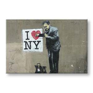 Obraz na plátne Street ART – Banksy 80x120 cm vyobraziť