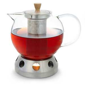 Klarstein Sencha, dizajnová kanvica na čaj, s ohrievačom Hibiscus z ušľachtilej ocele, 1, 3 l, vkladacie sitko vyobraziť