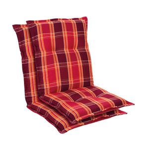 Blumfeldt Prato, čalúnená podložka, podložka na stoličku, podložka na nižšie polohovacie kreslo, na záhradnú stoličku, polyester, 50 × 100 × 8 cm, 2 x podložka vyobraziť