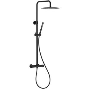Moza Black Premium sprchovy system s funkcia dažďovej sprchy s termostatickým miešačom vyobraziť