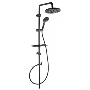 Sprchovacia sada s dažďovou sprchou Rondo Lux Black vyobraziť