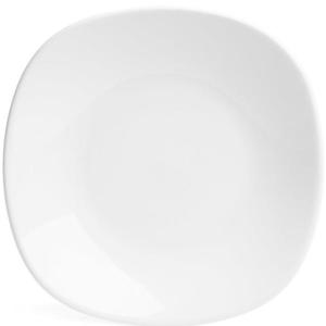 Keramický štvorcový tanier hlboký 23cm biely vyobraziť