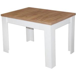 Rozkladací stôl Filip 102/204x80cm dub wotan/biely vyobraziť
