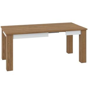 Rozkladací stôl 101/181x89cm Dallas 1501 Orech/Biely lesk/Biely vyobraziť