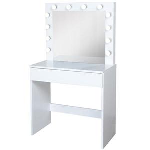 Toaletný stolík Malmo +led biely vyobraziť