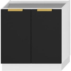 Kuchynská skrinka Denis d80 čierna mat/biela vyobraziť