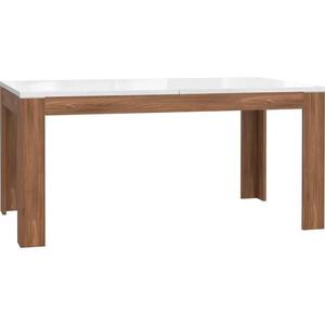 Rozkladací stôl Saint Tropez 160/206x90 cm Dub sangallo/Biela lesk vyobraziť