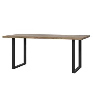 Stôl Haruki Alpský Smrek/čierny/kov vyobraziť