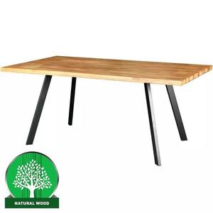 Stôl drevené Ontario 180x100x77 dub / čierna vyobraziť