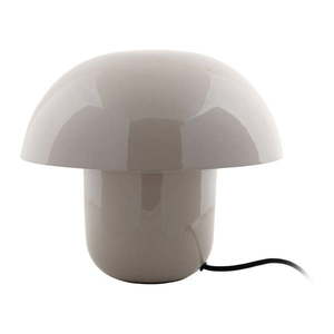 Sivá stolová lampa s kovovým tienidlom (výška 25 cm) Fat Mushroom – Leitmotiv vyobraziť