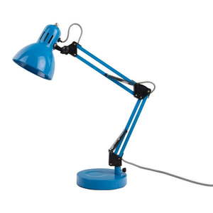 Svetlomodrá stolová lampa s kovovým tienidlom (výška 52 cm) Funky Hobby – Leitmotiv vyobraziť