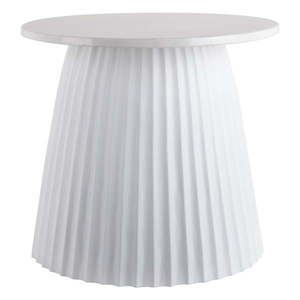 Biely mramorový okrúhly konferenčný stolík ø 45 cm Luscious – Leitmotiv vyobraziť