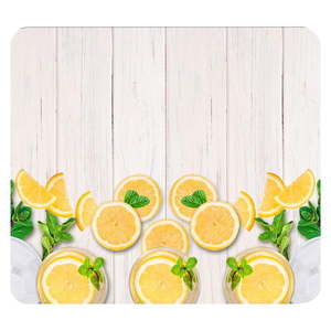 Kryt na stenu pri sporáku z tvrdeného skla 50x56 cm Lemons – Wenko vyobraziť