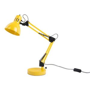 Svetložltá stolová lampa s kovovým tienidlom (výška 52 cm) Funky Hobby – Leitmotiv vyobraziť