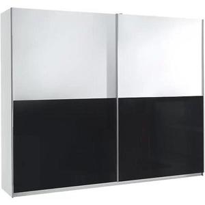 Skriňa Lux 5 biela lesklá/čierna lesklá 244 cm vyobraziť