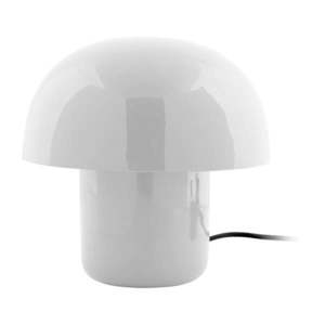 Biela stolová lampa s kovovým tienidlom (výška 20 cm) Fat Mushroom – Leitmotiv vyobraziť