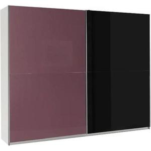 Skriňa Lux 8 fialová lesklá/čierna lesklá 244 cm vyobraziť