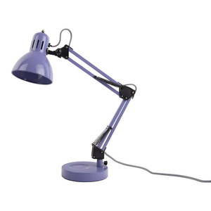 Fialová stolová lampa s kovovým tienidlom (výška 52 cm) Funky Hobby – Leitmotiv vyobraziť