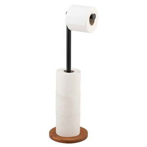 Čierno-hnedý oceľový stojan na toaletný papier Serro – Wenko vyobraziť