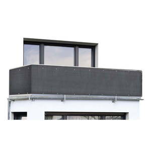 Čierna plastová balkónová zástena 500x85 cm – Maximex vyobraziť
