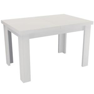 Rozkladací stôl malý 120/160x80cm biela alpská vyobraziť